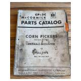 (3) IH Corn Picker Parts Catalogs