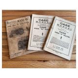 (3) Case Tractor Manuals