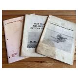 (3) John Deere Combine Manuals