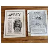 (2) Avery Catalogs