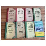 (8) John Deere Farmers Pocket Ledgers