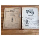 (2) Case A + 350 Tractor Parts Catalogs