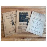 (3) IHC McCormick-Deering Cream Separator Manuals