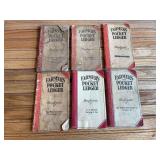 (6) John Deere Farmers Pocket Ledgers