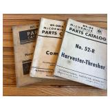 (3) IH Combine Manuals