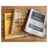 (3) IH Tractor Parts Catalogs