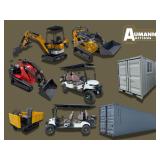 July Golf Carts, Mini Excavators, Mini Skid Steers and More