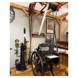 Chandler and Price Belt Drive Printing Press with Steam Engine