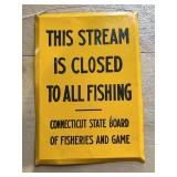 Connecticut Fishing Sign