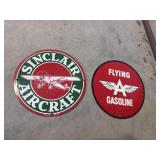 (2) Aircraft Gasoline Signs