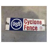 Cyclone Fence Sign