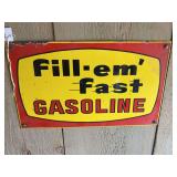 Gasoline Sign
