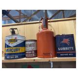 (4) Oil Cans
