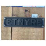 Etnyre Brass Plate
