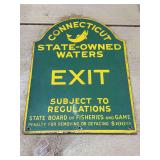 Connecticut Fishing Sign