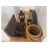 Tools, Belts, Funnel and Lantern.