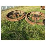 (2) Steel Wheels