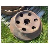 (2) Cast Front Wheels