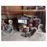 Pallet with chains, air tanks and more