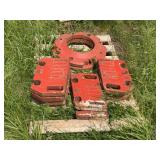 (9) Suitcase Weights and (2) Wheel Weights