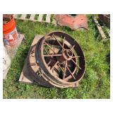 (2) Steel Wheels