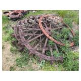 (3) Oliver Steel Wheels