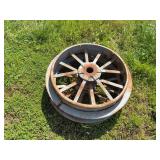 (2) Oliver Front Steel Wheels