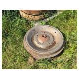 (2) Cast Front Wheels