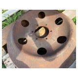 (2) Cast Front Wheels