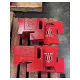 (10) International Harvester 75lbs. Small Handle Suitcase Weights