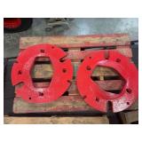 (2) International Harvester Wheel Weights