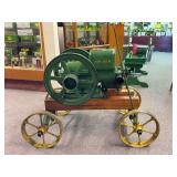 John Deere 1 1/2 Horse Spark Plug Hit and Miss Engine with Cart