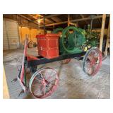 Root & Vandervoort John Deere 6 Horse Hit and Miss Engine with Cart