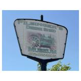 Custom Made Filsinger Sign on Sinclair Pole