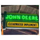 John Deere Double Sided Neon Dealership Sign