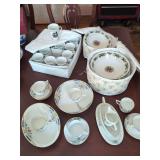 Assorted Porcelain Dinnerware and Twelve Days of Christmas Mugs