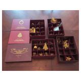 The Danbury Mint Disney Christmas Gold Ornament Collection