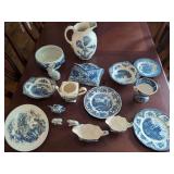 Collection of Johnson Brothers Old Britain Castles Blue and White Transferware