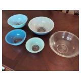 Pyrex Nesting Mixing Bowl Set, Assorted Colors