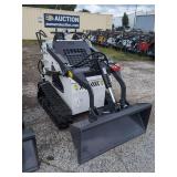 ZJG Mini Skid Steer Loader ZJ-380 (White) - 15HP