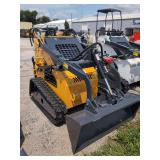 ZJG Mini Skid Steer Loader ZJ-380 (Yellow) - 15HP