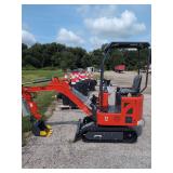 ZJG Mini Excavator ZJ-12 (RED) Non- Running Please Inspect before Bidding