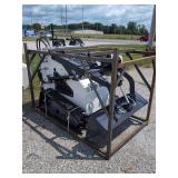 ZJG Mini Skid Steer Loader ZJ-380 (White) - 15HP