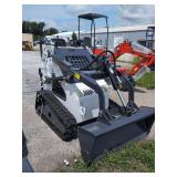 ZJG Mini Skid Steer Loader ZJ-380 (White) - 15HP