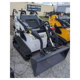 ZJG Mini Skid Steer Loader ZJ-380 (White) - 15HP