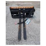 Wolverine Skid Steer Pallet Fork Hydraulic Adjustable PFA-11-3300G