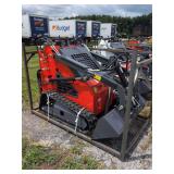 ZJG Mini Skid Steer Loader ZJ-380 (RED) - 15HP