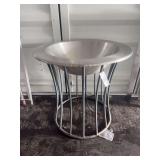 Stainless Steel Basin on Metal Support Stand