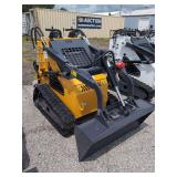 ZJG Mini Skid Steer Loader ZJ-380 (Yellow) - 15HP
