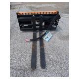 Wolverine Skid Steer Pallet Fork Hydraulic Adjustable PFA-11-3300G